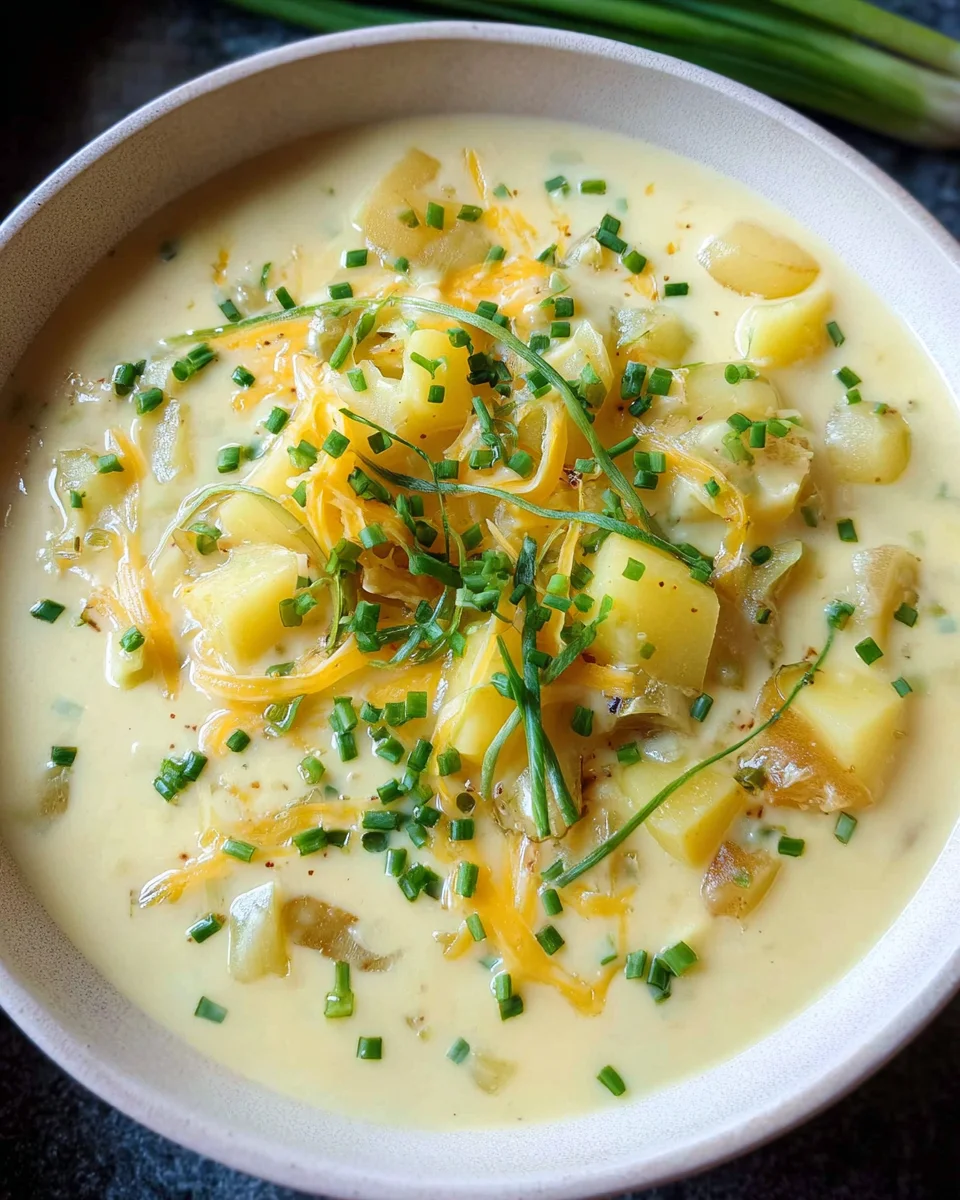 Käse-Lauch-Suppe