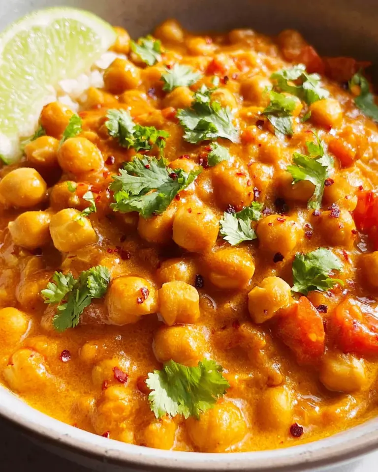 Kichererbsen-Curry mit Kokosmilch