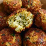 Knusprige Zucchini-Feta-Bällchen