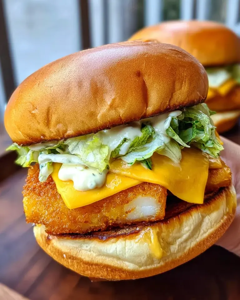 Knuspriger Burger mit Fisch