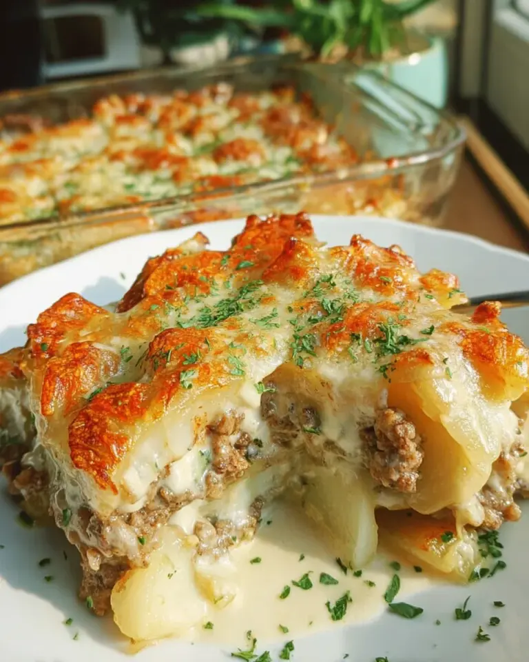 Kohlrabi-Hack-Auflauf