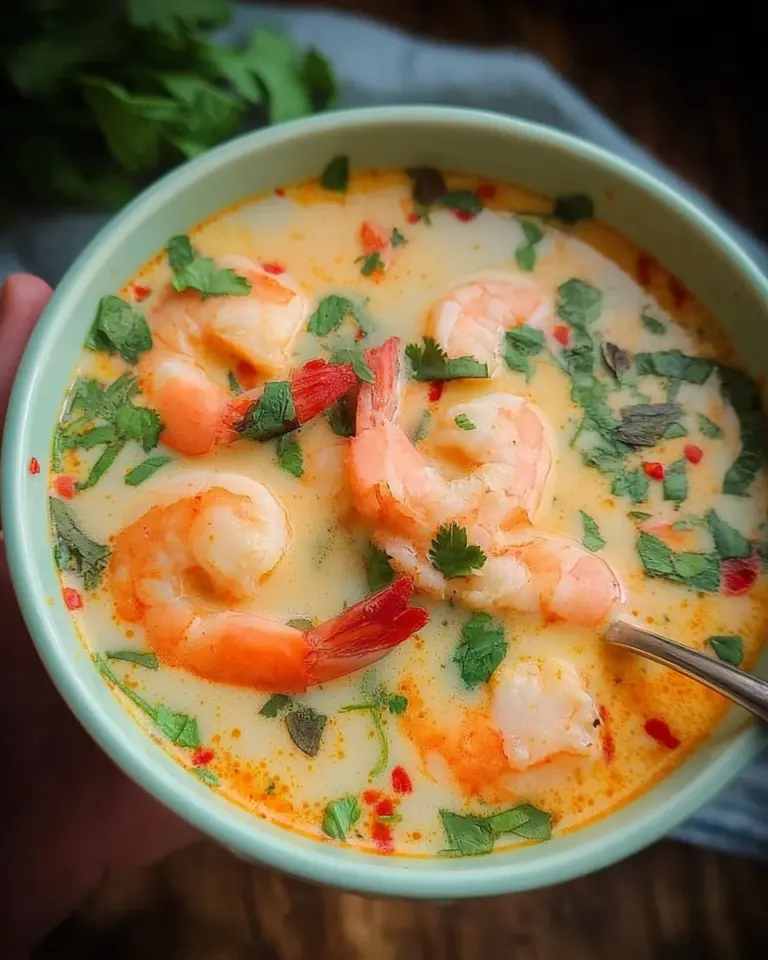 Kokos-Shrimps-Suppe