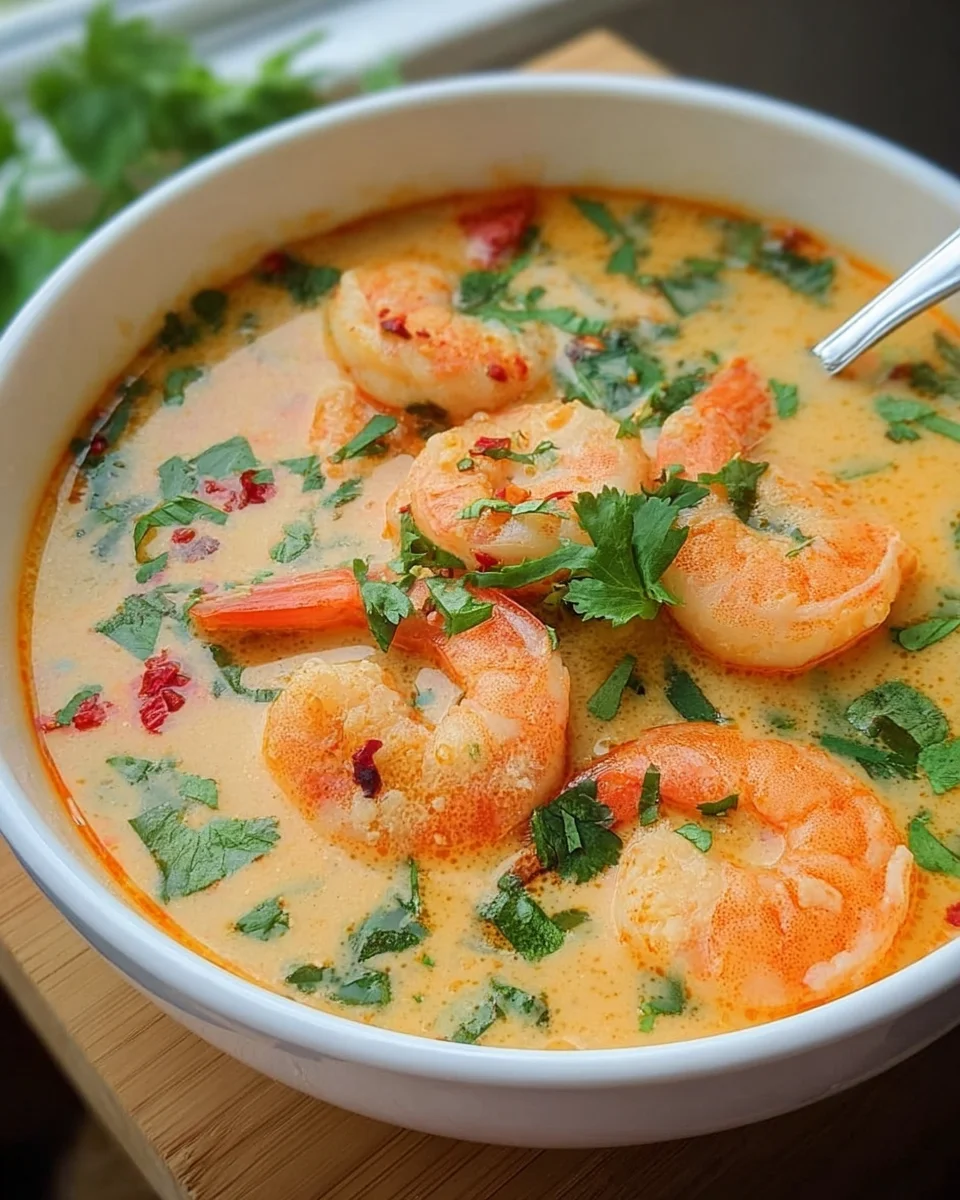 Kokos-Shrimps-Suppe