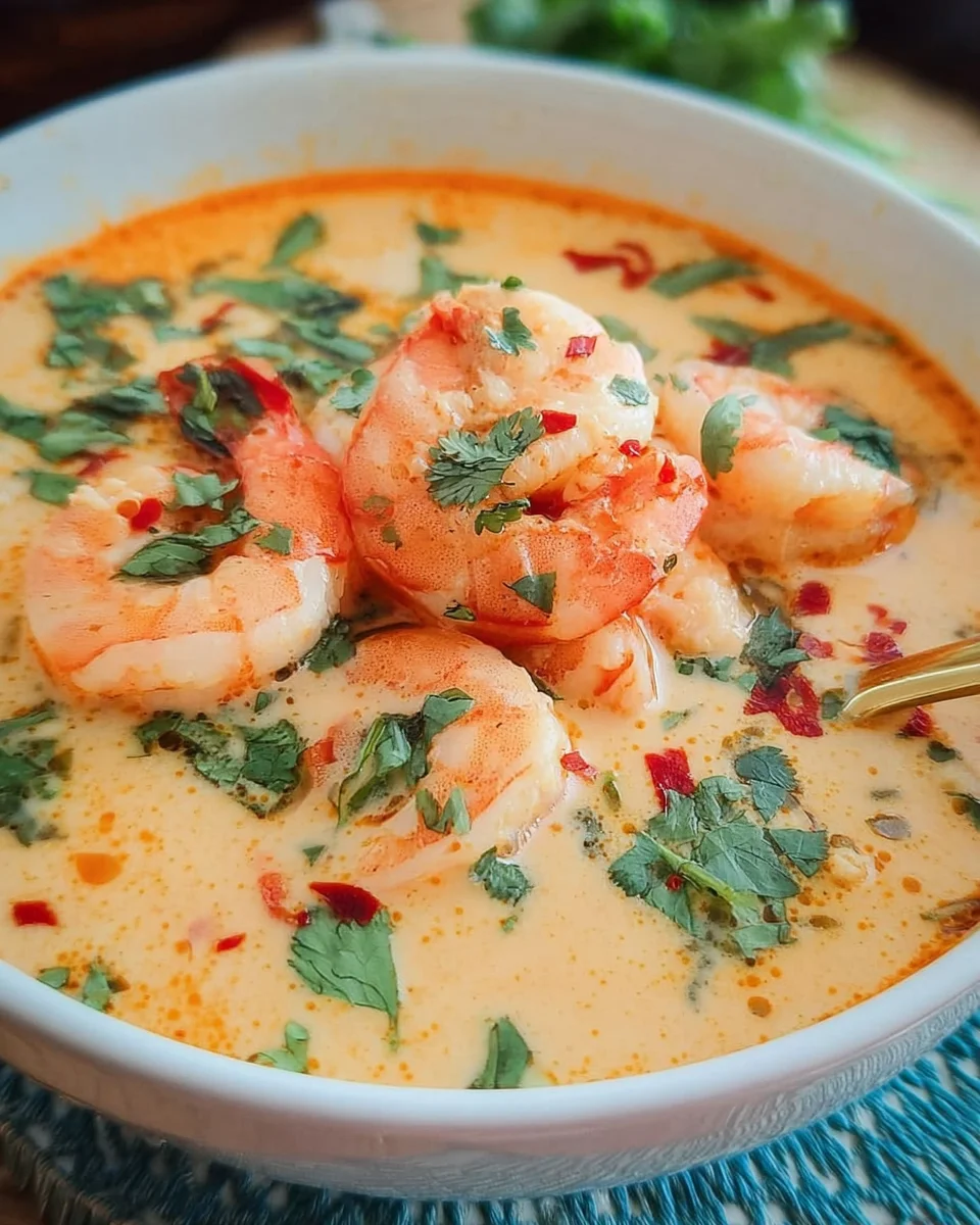 Kokos-Shrimps-Suppe