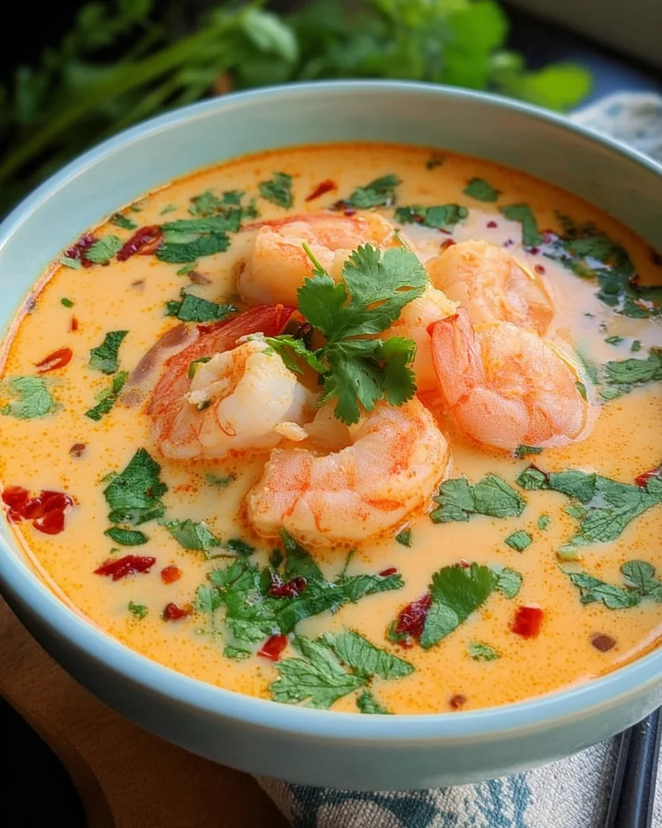 Kokos-Shrimps-Suppe