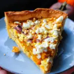 Kürbis-Quiche mit Feta