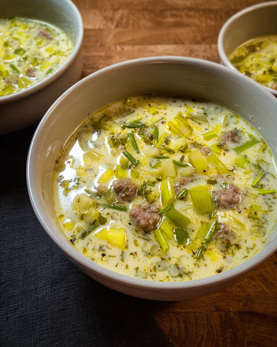 Lauch-Käse-Suppe