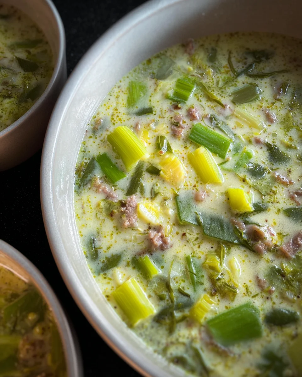 Lauch-Käse-Suppe