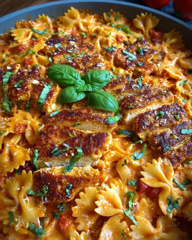 Marry Me Pastapfanne mit gebratenem Hähnchen