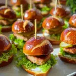 Mini Laugen Burger mit Leberkäse