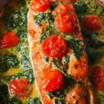 Ofenlachs mit Spinat - schnell & einfach