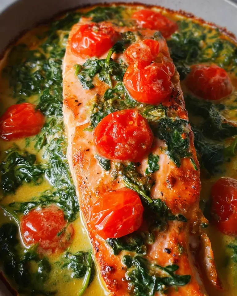 Ofenlachs mit Spinat - schnell & einfach