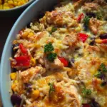 Ofenreis mit Hähnchen und Gemüse