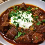 Omas Gulasch Rezept: 1 Stunde köcheln, umwerfend!