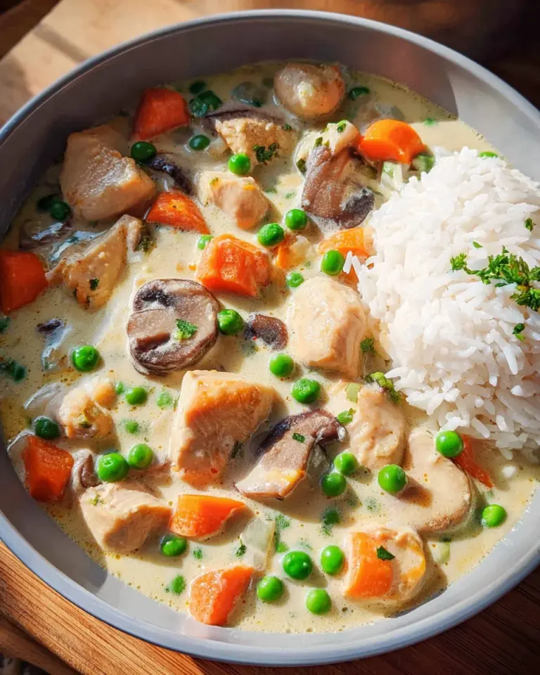 Omas Hühnerfrikassee - schnelles Rezept