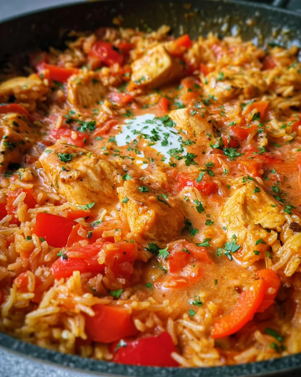 Paprika-Hähnchen-Pfanne