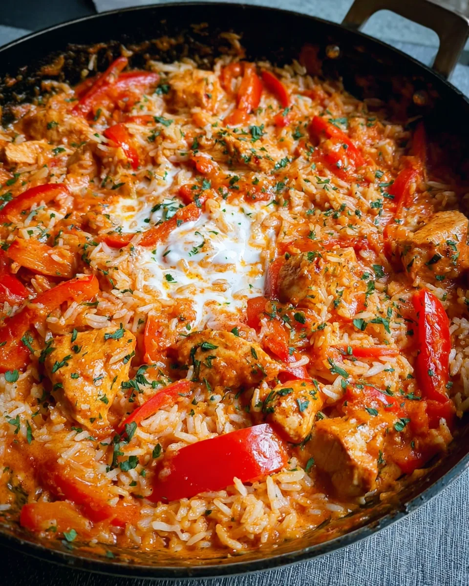 Paprika-Hähnchen-Pfanne
