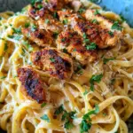 Pasta Chicken Alfredo (einfaches Rezept)