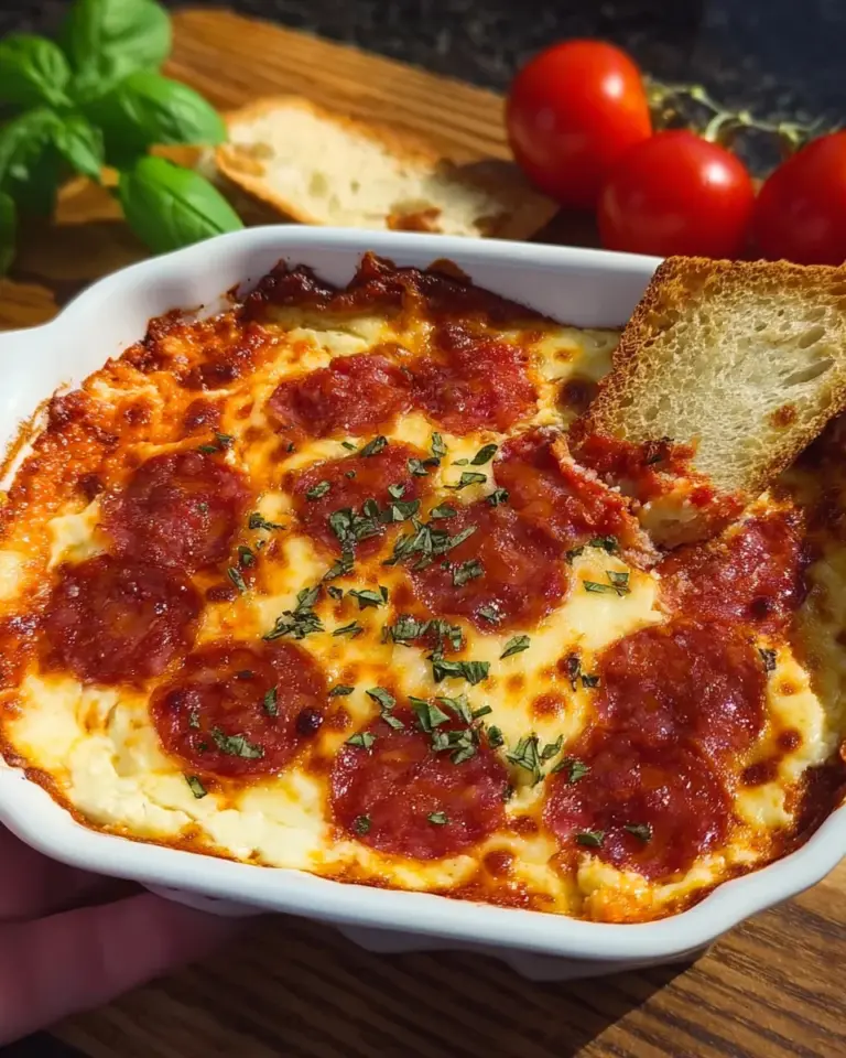 Pizza-Dip aus dem Ofen