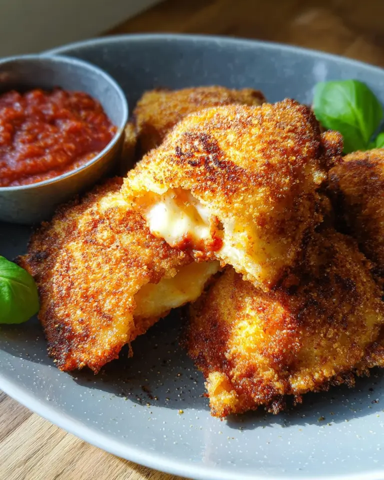 Ravioli aus der Heißluftfritteuse
