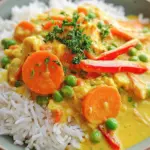 Reis mit Gemüse-Frischkäse-Sauce