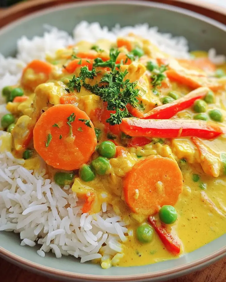 Reis mit Gemüse-Frischkäse-Sauce