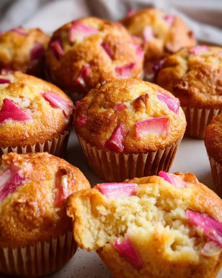 Rhabarber-Muffins super saftig