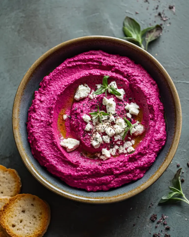 Rote Bete-Dip mit Feta