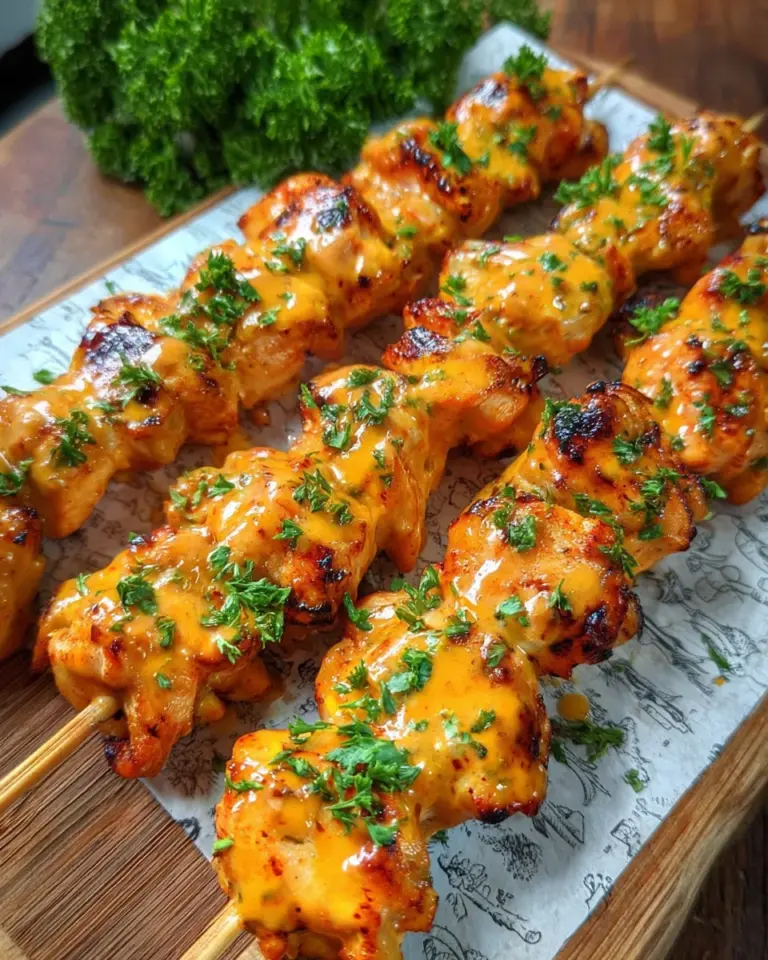 Saftige Hähnchenspieße