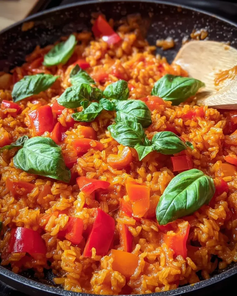 Schnelle Paprika-Reis-Pfanne