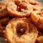 Schnelle gebackene Apfelringe