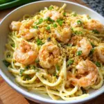 Sommerpasta mit Zitronensauce und Garnelen