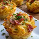Spaghetti Carbonara Muffins