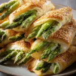 Spargel im Blätterteig