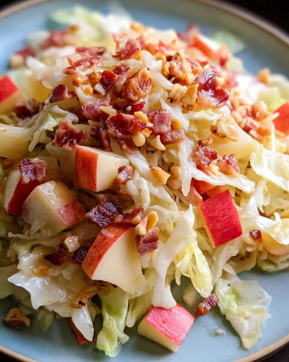 Spitzkohl-Apfel-Walnuss-Salat