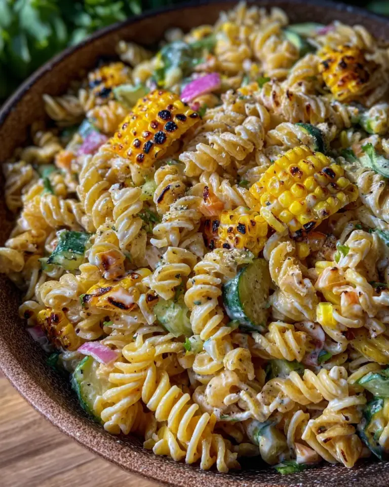 Street Corn Nudelsalat mit gebratenem Mais