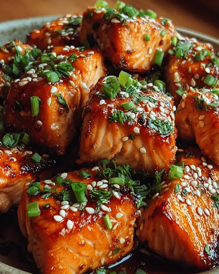 Süße und pikante Honig-Knoblauch-Lachshäppchen