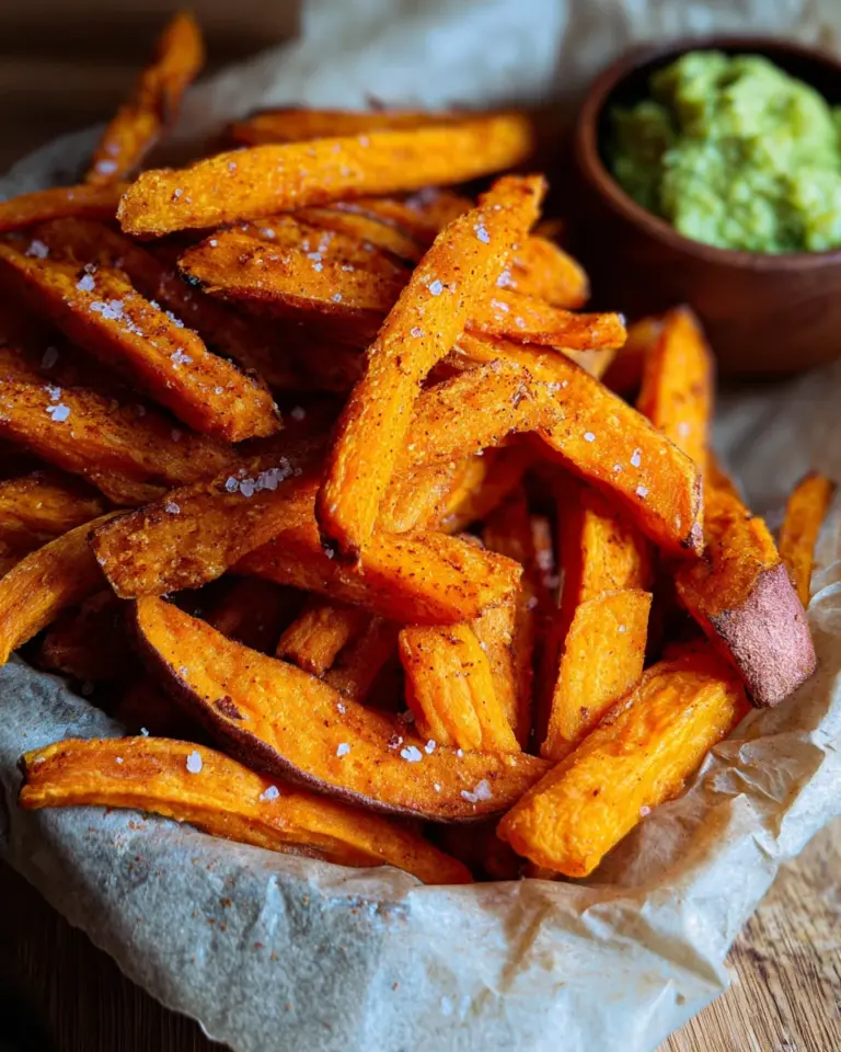 Süßkartoffel-Pommes aus der Heißluftfritteuse