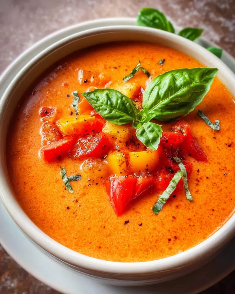 Tomaten-Paprika-Suppe aus dem Ofen