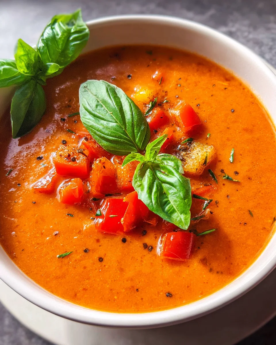 Tomaten-Paprika-Suppe