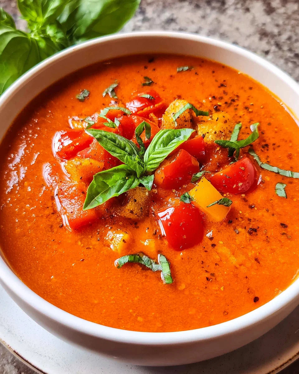 Tomaten-Paprika-Suppe
