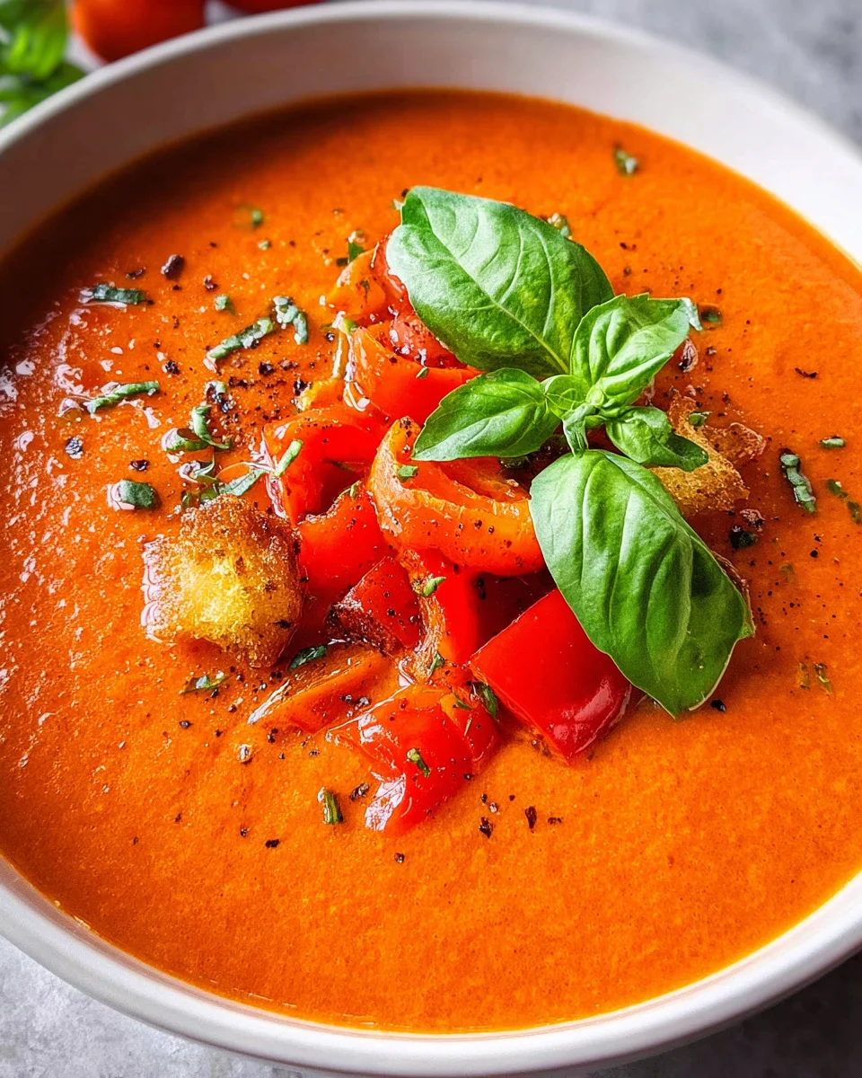 Tomaten-Paprika-Suppe