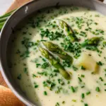 Vegane Spargelcremesuppe