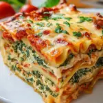 Vegetarische Lasagne mit Spinat und Ricotta