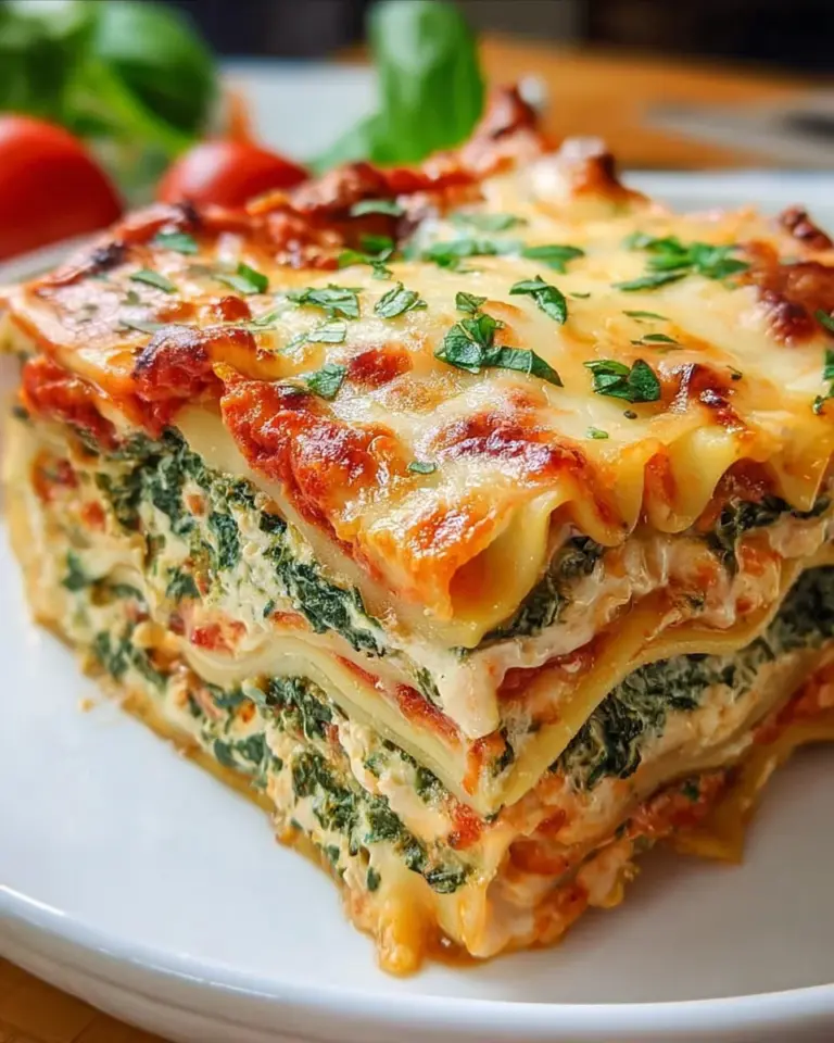 Vegetarische Lasagne mit Spinat und Ricotta