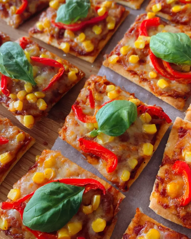 Vegetarische Pizzaecken | Fingerfood