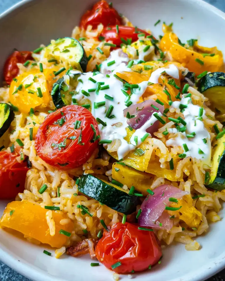 Vegetarische Reispfanne mit Gemüse