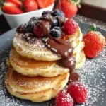 Vergiss schlimme Fluffige Pancakes: 4 Zutaten für Glück!