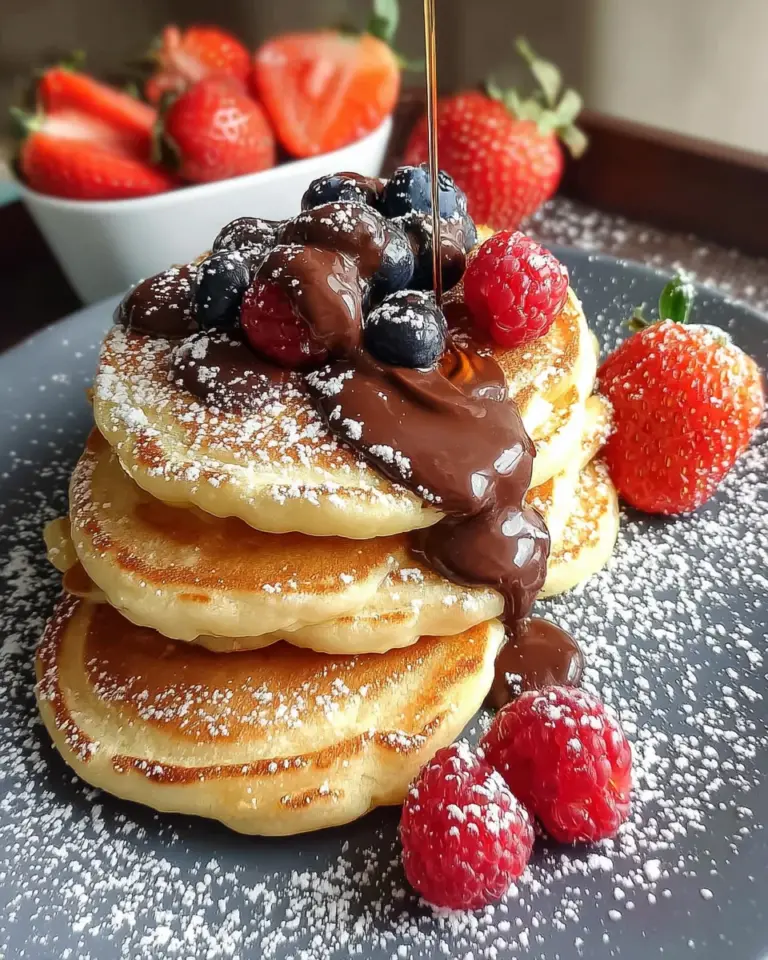 Vergiss schlimme Fluffige Pancakes: 4 Zutaten für Glück!