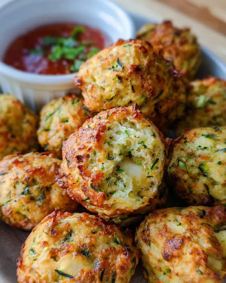 Zucchini-Käse Bällchen